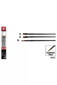 Pędzle syntetyczne 3 szt