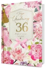 Karnet B6 Urodziny (wymienne cyfry)