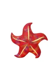 Poduszka pluszowa rozwgwiazda czerwona 45cm