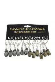 Brelok granat metalowy