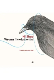 Wrona i kwiat wiśni