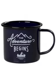 Kubek kempingowy Adventure Begins granatowy