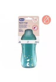 Kubek niekapek termicz ze słomką 266ml turkus 14m+