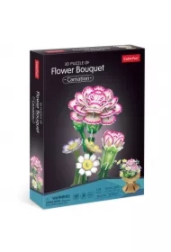 Puzzle 3D Bukiet kwiatów Goździki