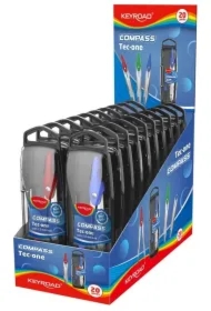 Cyrkiel metalowy w etui z grafitami MIX