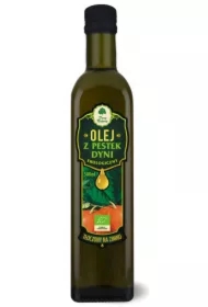 Olej z pestek dyni tłoczony na zimno