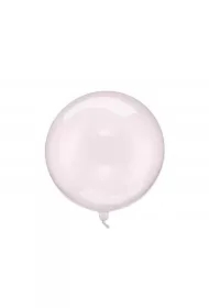 Balon Kula transparentny róż 40cm