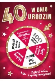 Karnet Urodziny 40