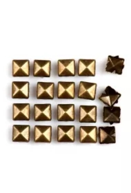 Nity Kwadratowe Złote 7 x 2.5 mm