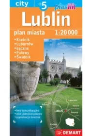 Plan miasta Lublin 5+ 1:20 000 plastik w.2023