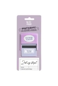 Pieczątka z napisem - Mam alergię na poranki