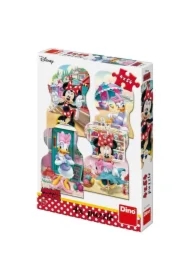 Puzzle 4w1 - Myszka Minnie i Daisy (4x54 el.)