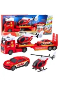 Straż z helikopterem dźwiękiem i światłem