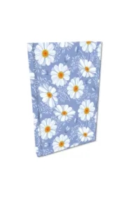 Notes A5 w kratkę Soft Touch Stokrotki Retro