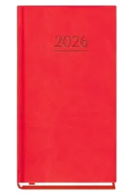 Terminarz 2026 kieszonkowy czerwony