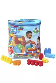  Mega Bloks. Klocki 60 elementów Torba niebieska DCH55