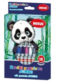 Kredki pastelowe jumbo 18 kolorów