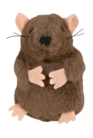 Kret pluszowy z kocimiętą i dźwiękiem 8 cm