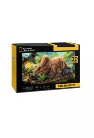 Puzzle 44 el. 3D National Geographic Triceratops