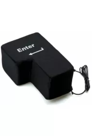 Klawisz ENTER duża antystresowa poduszka USB
