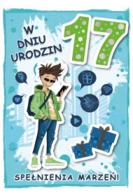 Karnet urodziny 17