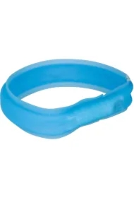 Obrecz z lampą błyskową USB, M&ndash;L: 50 cm/30 mm, niebieska