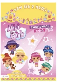 Zwariowany dzień baw się z nami mini girls naklejki do wycięcia