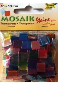 Mozaika kamyczki transparentne 10x10mm