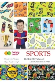 Blok z motywami Sports A4 16 ark HAPPY COLOR