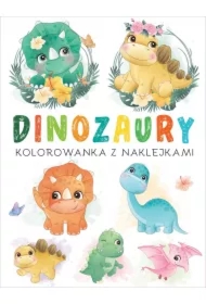 Kolorowanka z naklejkami. Dinozaury