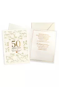 Karnet Rocznica ślubu 50