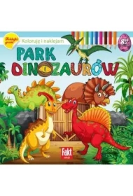Koloruję i naklejam. Park dinozaurów