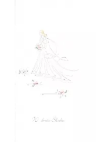 Karnet Ślub DL S30 - W Dniu Ślubu Para Młoda