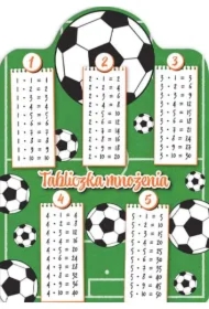Karta tabliczka mnożenia A5 piłka
