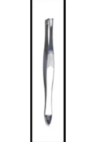 Pęseta skośna srebrna