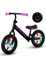 Rowerek biegowy Rebel LED Neon Pink