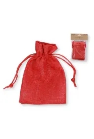 Woreczki jutowe czerwone