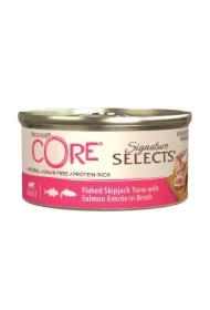 Core Signature Selects Flaked Tuna, karma mokra, dla dorosłych kotów, tuńczyk i łosoś, puszka