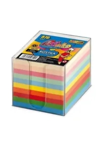 Kostka w kubiku 90x90mm 850 kartek 10 kolorów