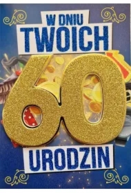 Karnet Urodziny 60 męskie