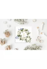 Karnet KW Komunia. IHS z wianuszkiem