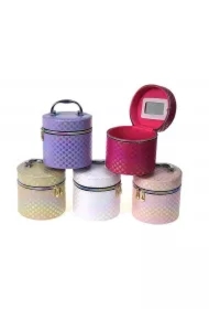 Kuferek S z lusterkiem na zamek 14x14x13cm MIX