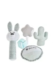 Zestaw prezentowy dla psa 5w1, szary/niebieski