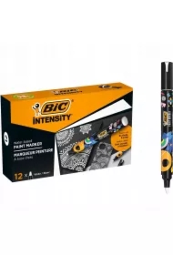 Markery akrylowe Intensity Classic biały (12 szt)