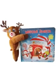 Wesołe Święta z maskotką renifera