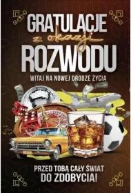 Karnet Rozwód Męski z zawieszką