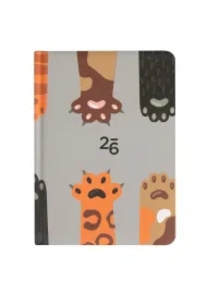 Kalendarz 2026 B6 tygodniowy Łapki