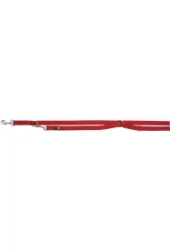 Smycz Premium regulowana XS podwójna 2, 00 cm/10 mm CZERWONA