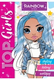 Rainbow High. Top Girls. Stylizuj, koloruj, naklej