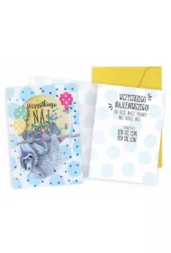 Karnet B6 konfetti Uniwersalny leniwiec